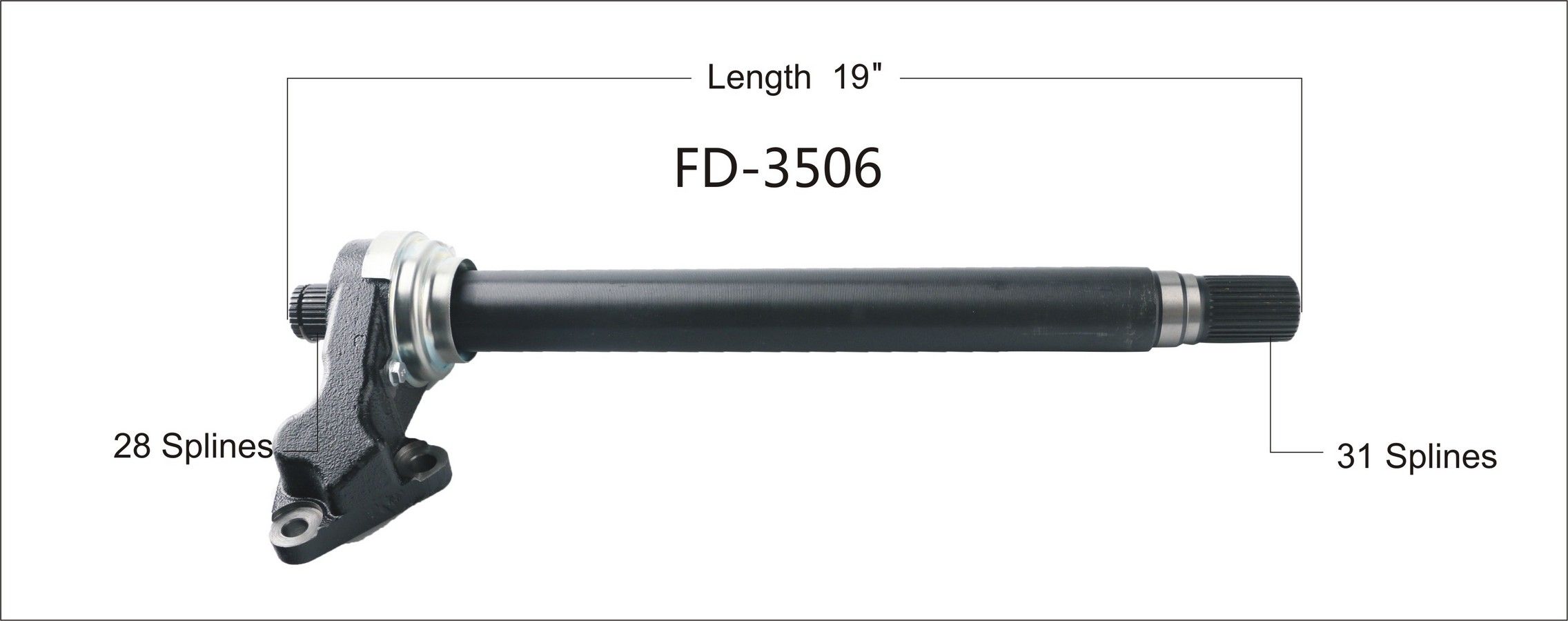2012, 2011, 2010 Ford Fusion CV Intermediate Shaft