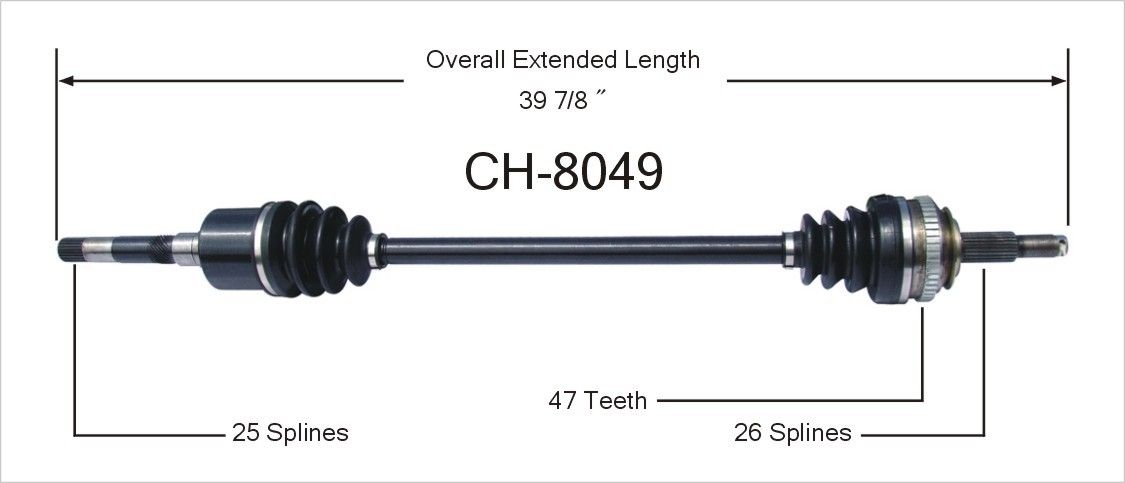1989, 1988, 1987 Dodge Lancer CV Axle Shaft
