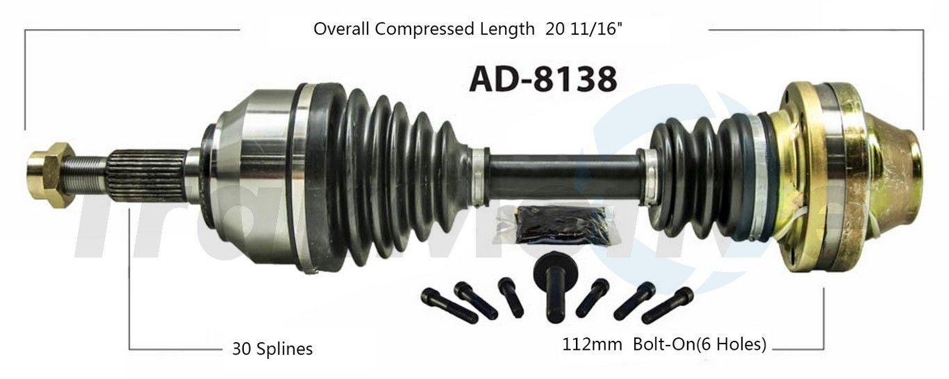 2010, 2009, 2008, 2007, 2006, 2005, 2004 Porsche Cayenne CV Axle Shaft
