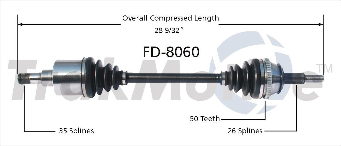 1998, 1997, 1996, 1995 Ford Windstar CV Axle Shaft