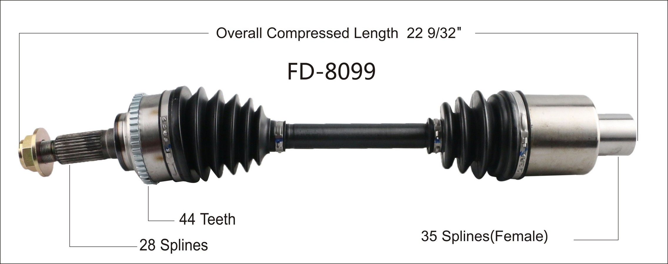 2011, 2010, 2009, 2008, 2007, 2006, 2005, 2004, 2003, 2002, 2001 Mazda Tribute CV Axle Shaft