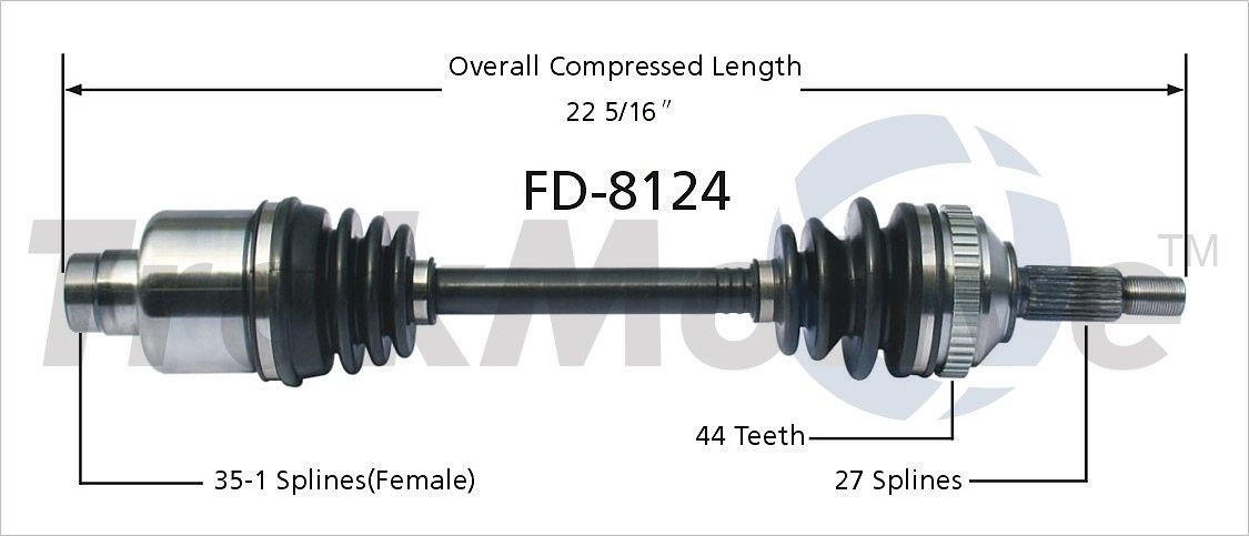 2000, 1999, 1998, 1997, 1996, 1995 Ford Contour CV Axle Shaft
