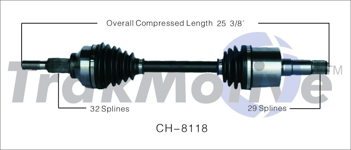 2010, 2009, 2008, 2007 Chrysler Sebring CV Axle Shaft