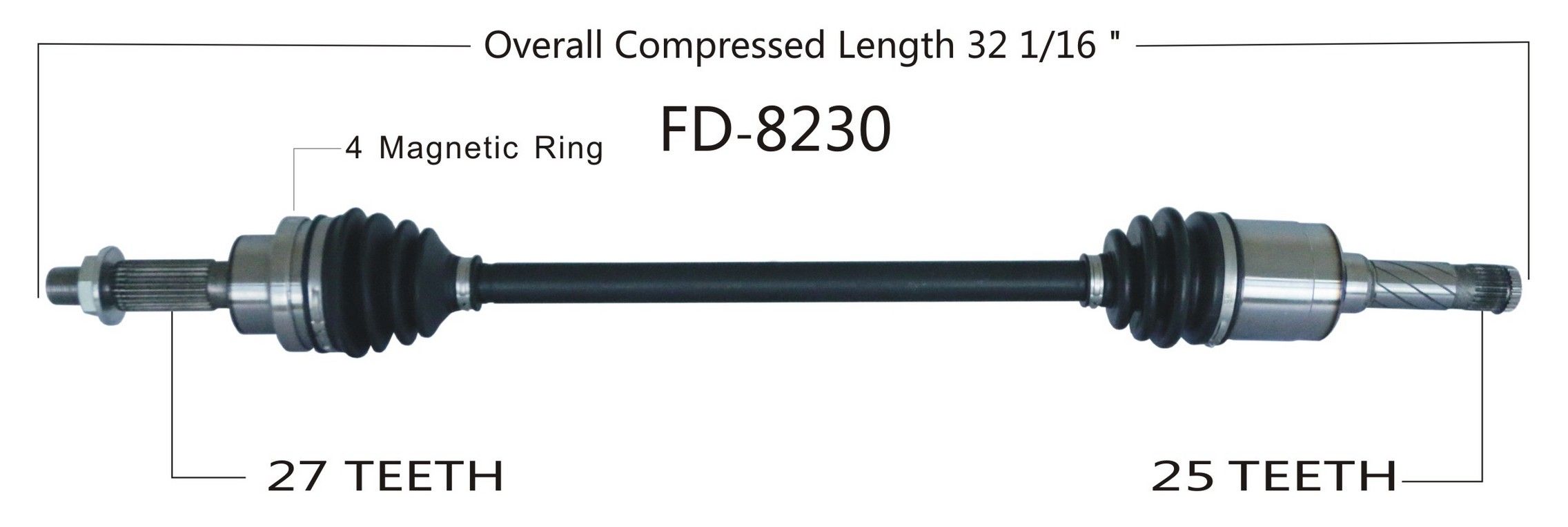 2016, 2015, 2014, 2013 Ford Escape CV Axle Shaft