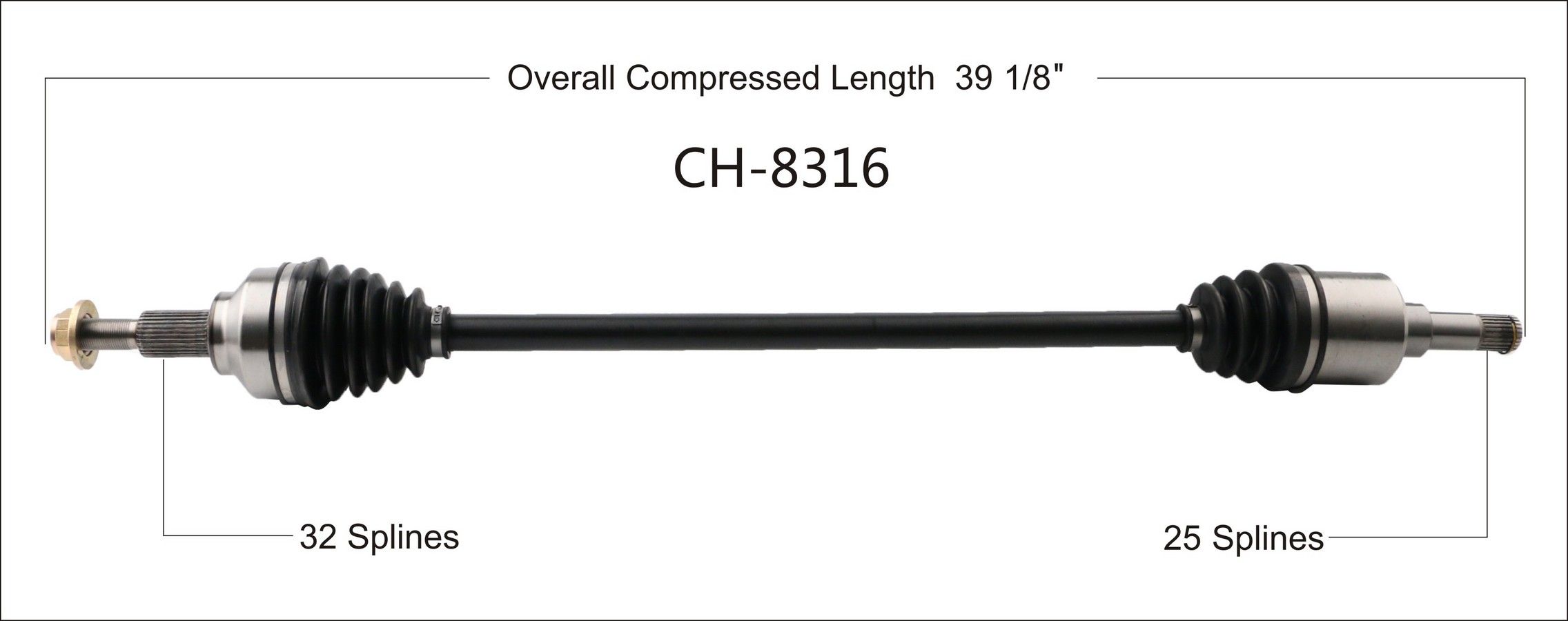 2010, 2009, 2008, 2007 Chrysler Sebring CV Axle Shaft