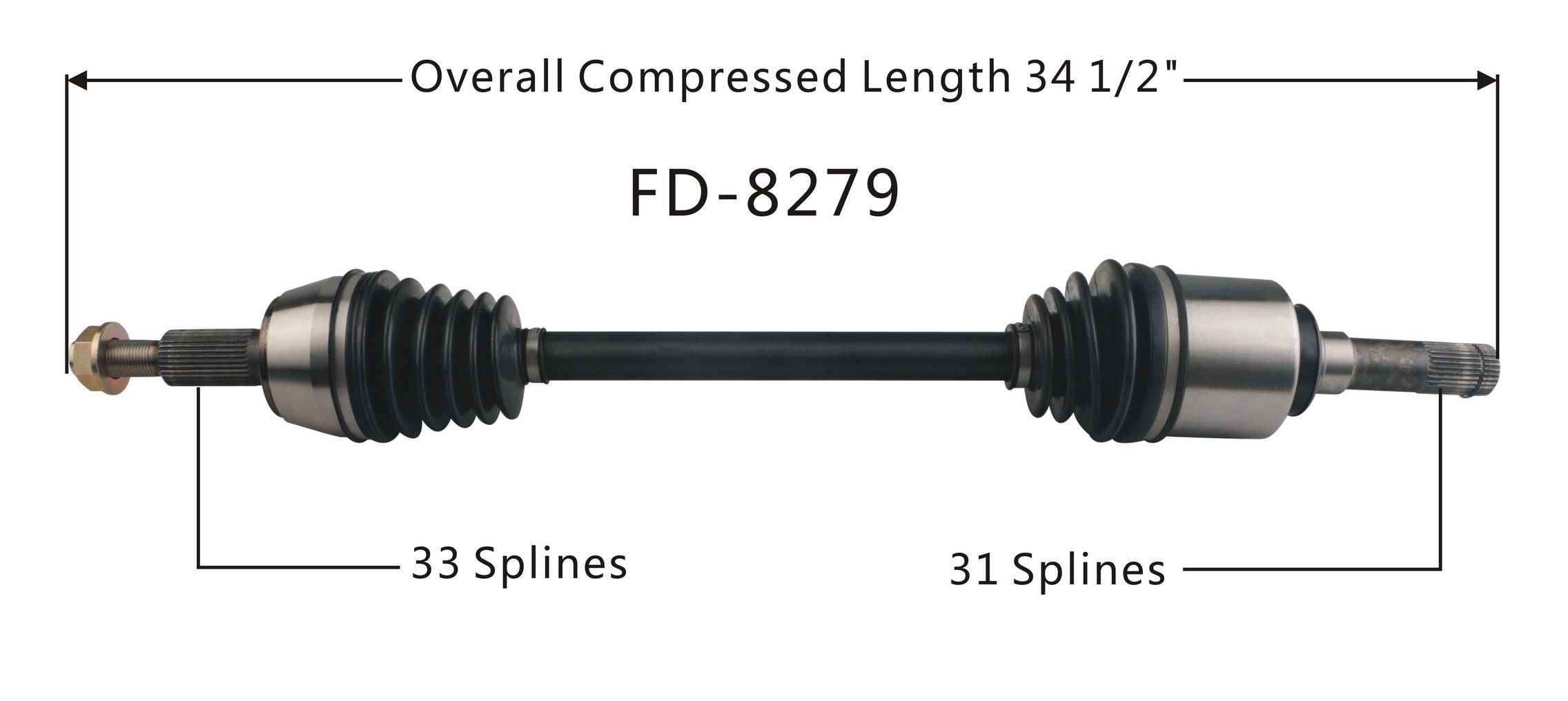 2006, 2005, 2004, 2003 Ford Expedition CV Axle Shaft