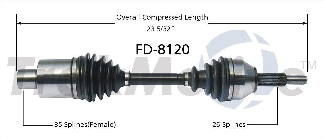 2007, 2006, 2005, 2004 Ford Freestar CV Axle Shaft