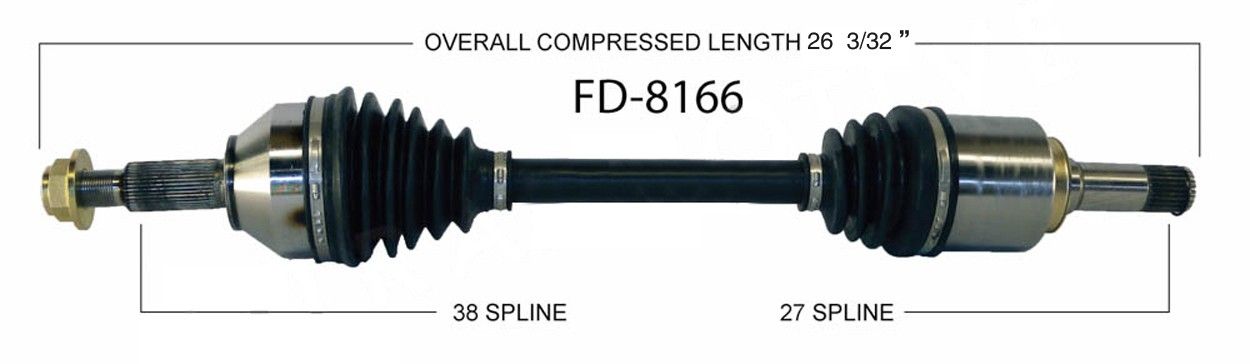 2010, 2009 Ford Flex CV Axle Shaft