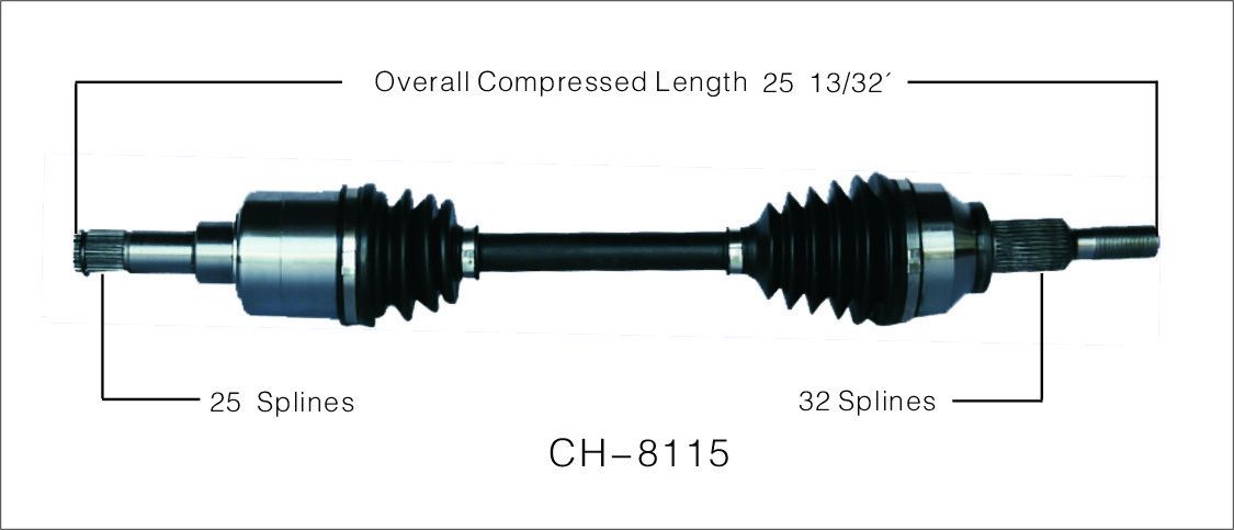 2010, 2009, 2008, 2007 Chrysler Sebring CV Axle Shaft