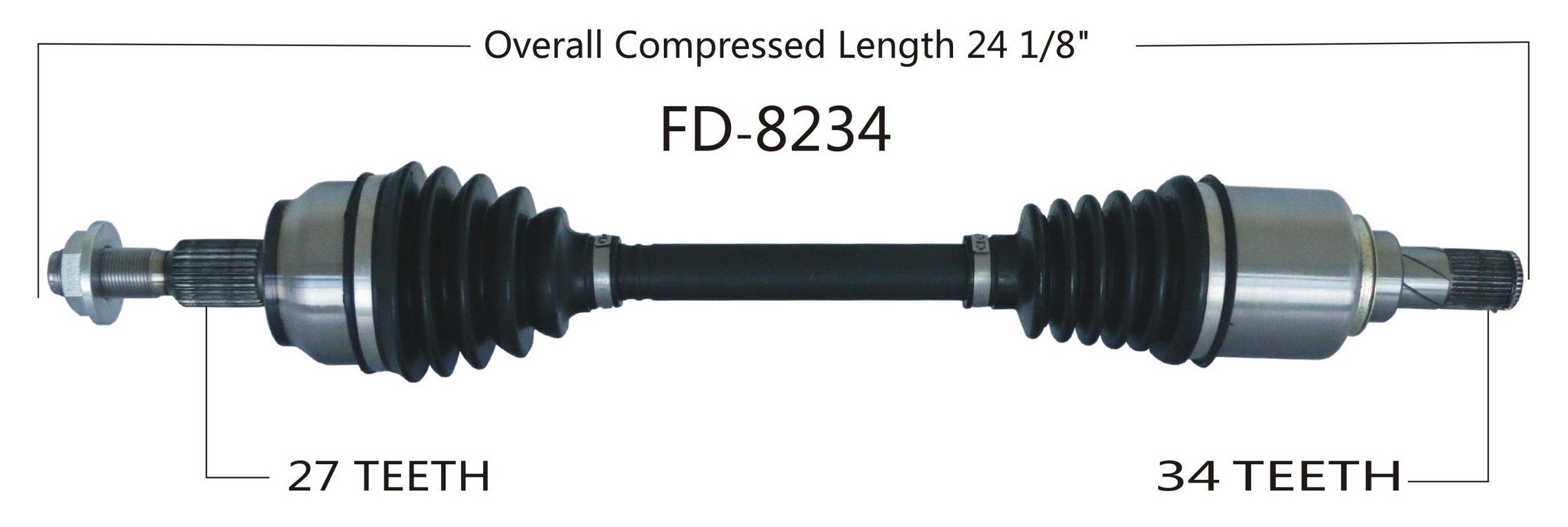 2018, 2017, 2016, 2015, 2014, 2013, 2012 Ford Focus CV Axle Shaft