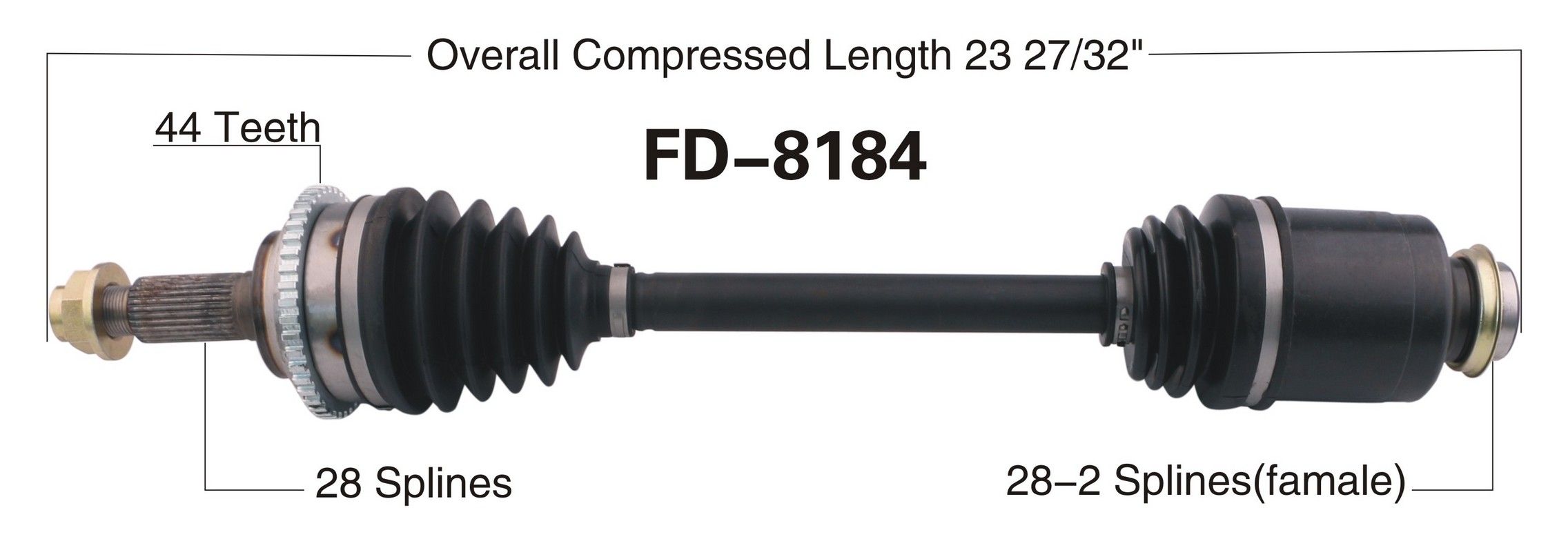 2012, 2011, 2010 Ford Fusion CV Axle Shaft