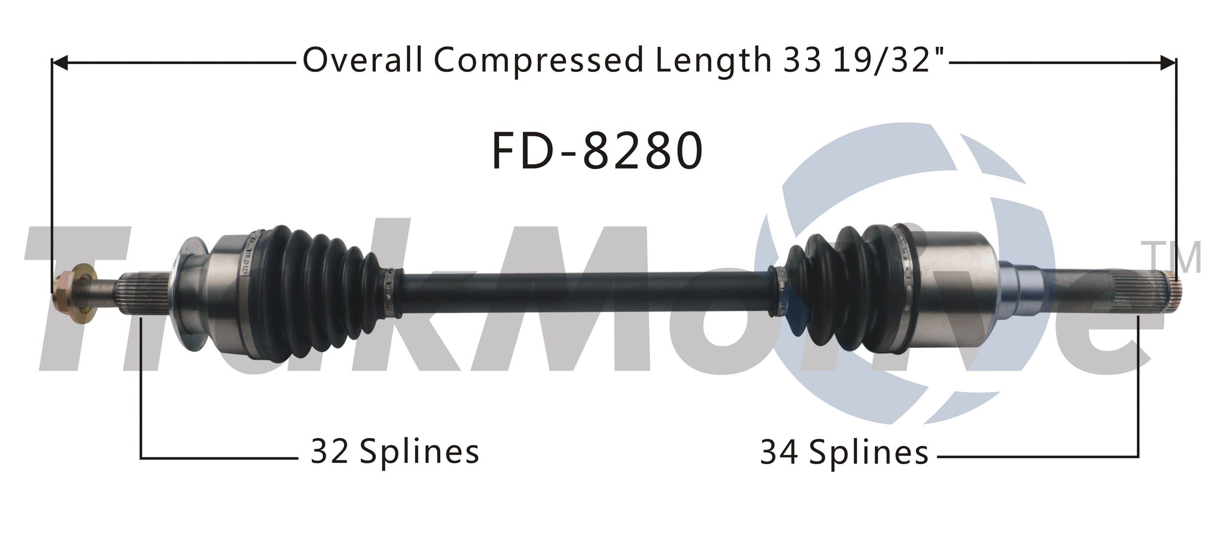 2023, 2022, 2021, 2020, 2019, 2018, 2017, 2016, 2015 Ford Mustang CV Axle Shaft