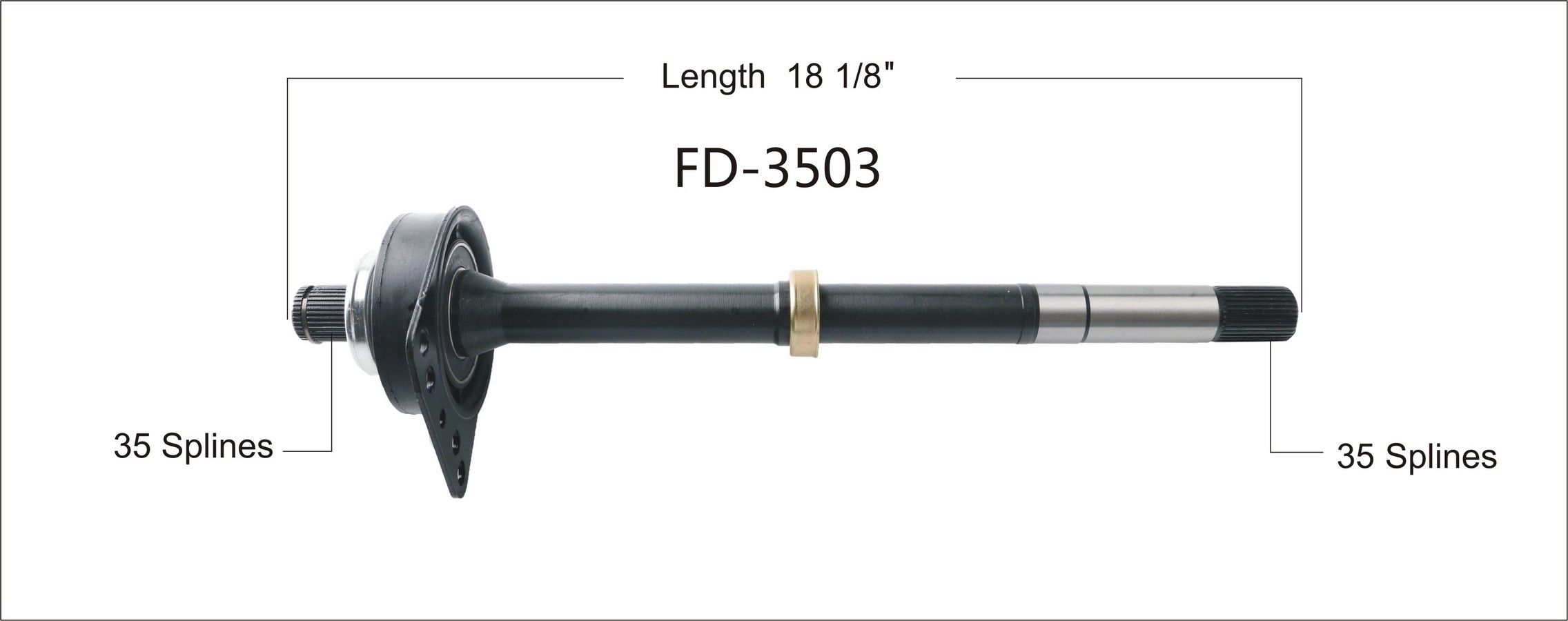 2012, 2011, 2010, 2009, 2008, 2007, 2006, 2005 Ford Escape CV Intermediate Shaft