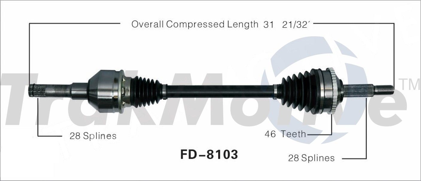 2002, 2001, 2000 Lincoln LS CV Axle Shaft
