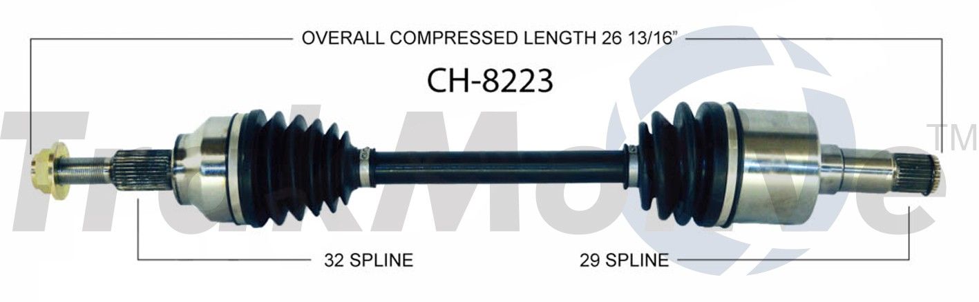 2008, 2007 Chrysler Pacifica CV Axle Shaft