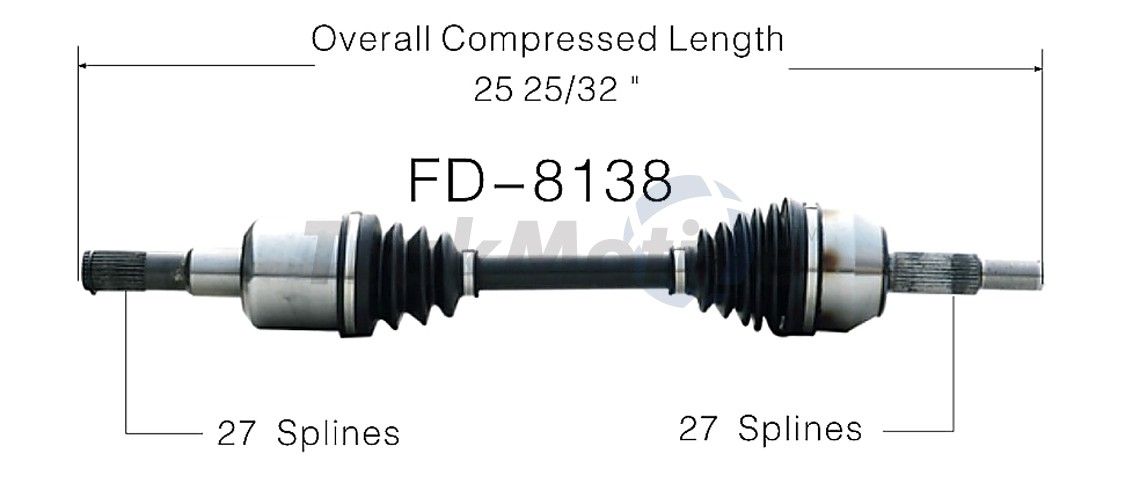 2010, 2009, 2008, 2007, 2006 Ford Explorer CV Axle Shaft