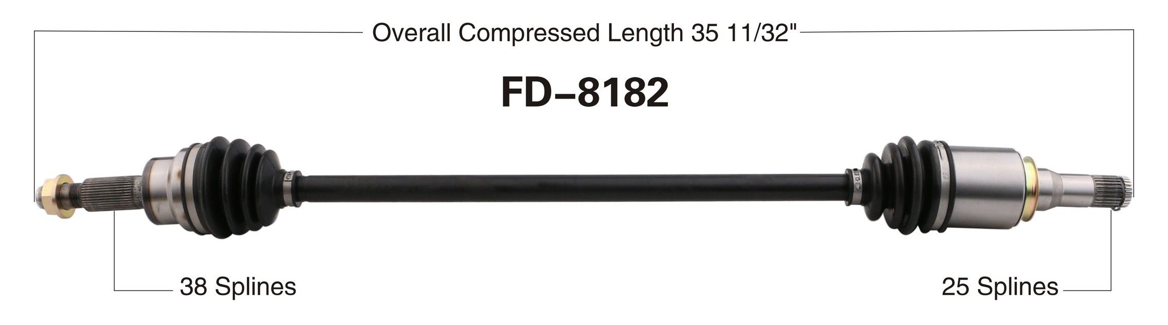 2013, 2012, 2011, 2010, 2009 Ford Flex CV Axle Shaft