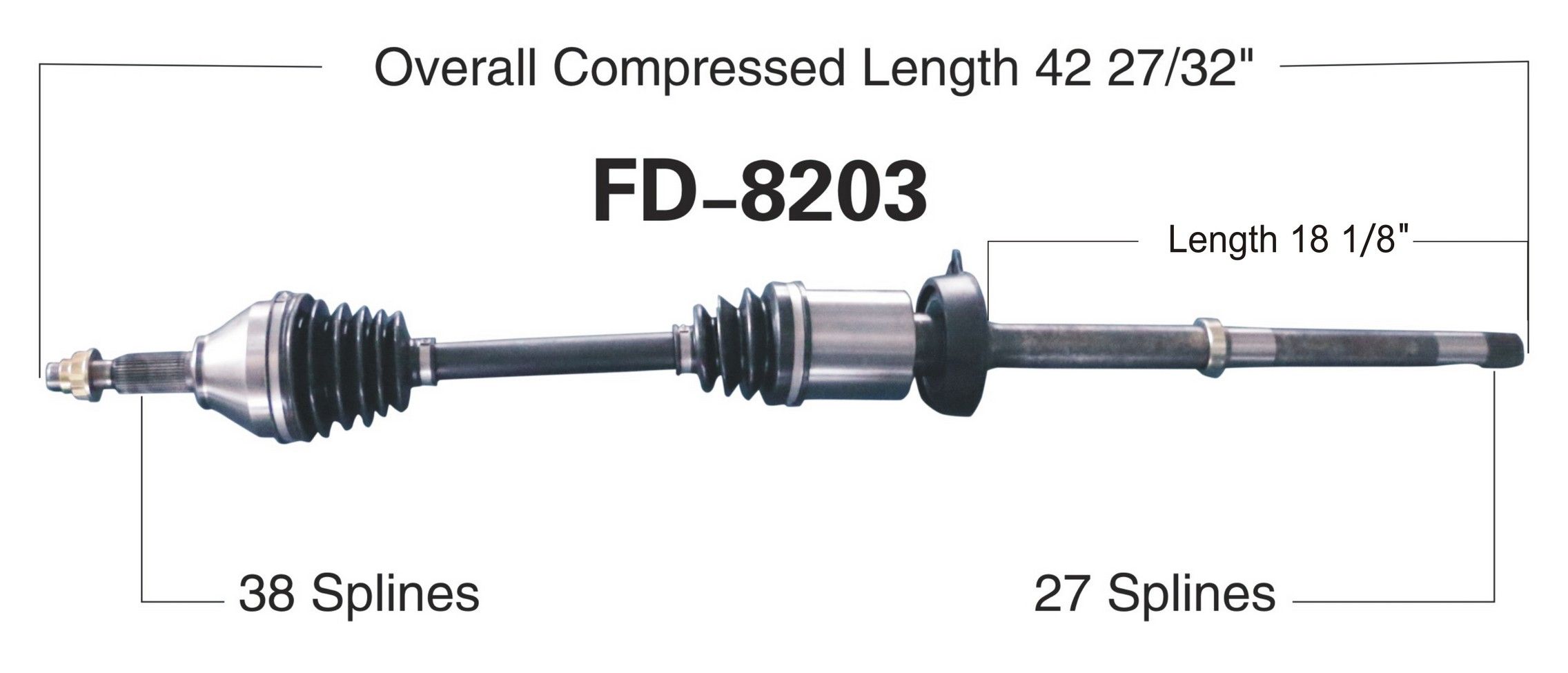 2014, 2013 Ford Police Interceptor Utility CV Axle Shaft