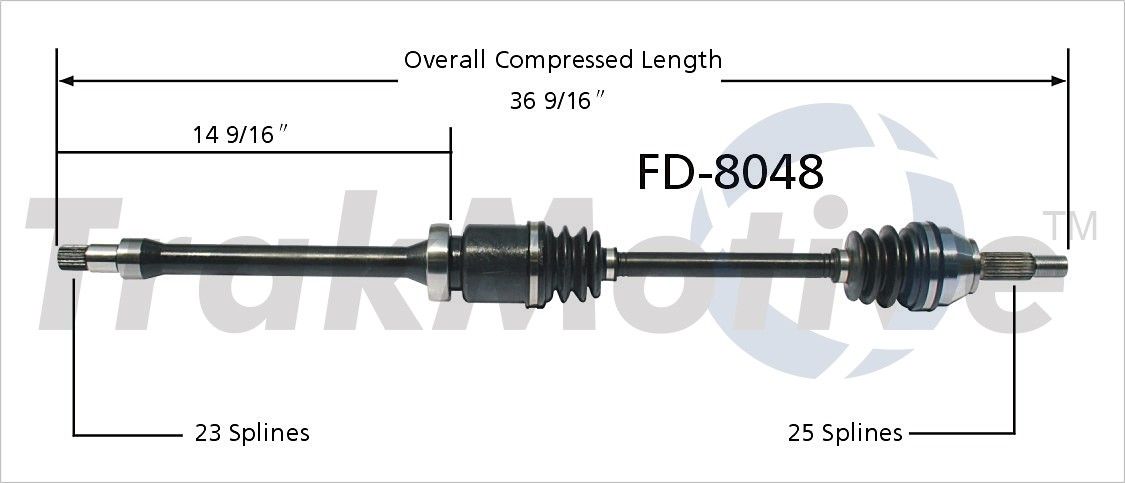 2004, 2003, 2002, 2001, 2000 Ford Focus CV Axle Shaft
