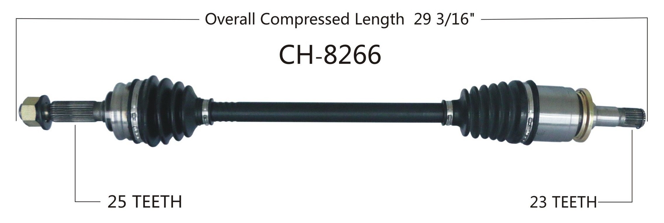 2017, 2016, 2015, 2014, 2013, 2012, 2011, 2010, 2009, 2008, 2007 Jeep Compass CV Axle Shaft