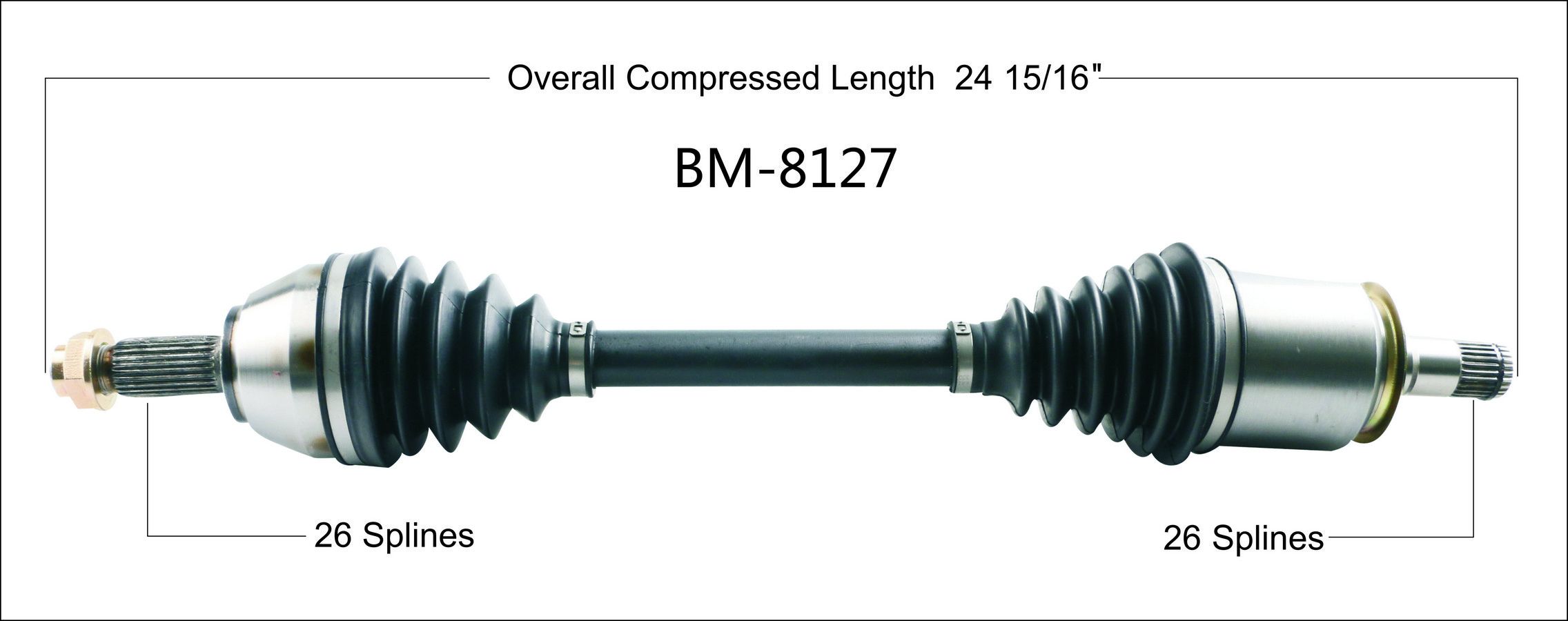 2016, 2015, 2014, 2013 Mini Cooper Paceman Countryman CV Axle Shaft