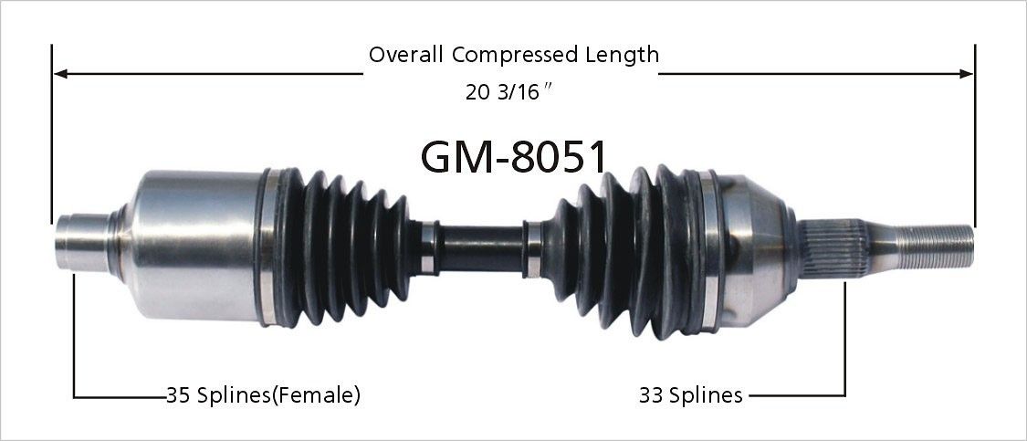 1996, 1995, 1994 Buick Century CV Axle Shaft