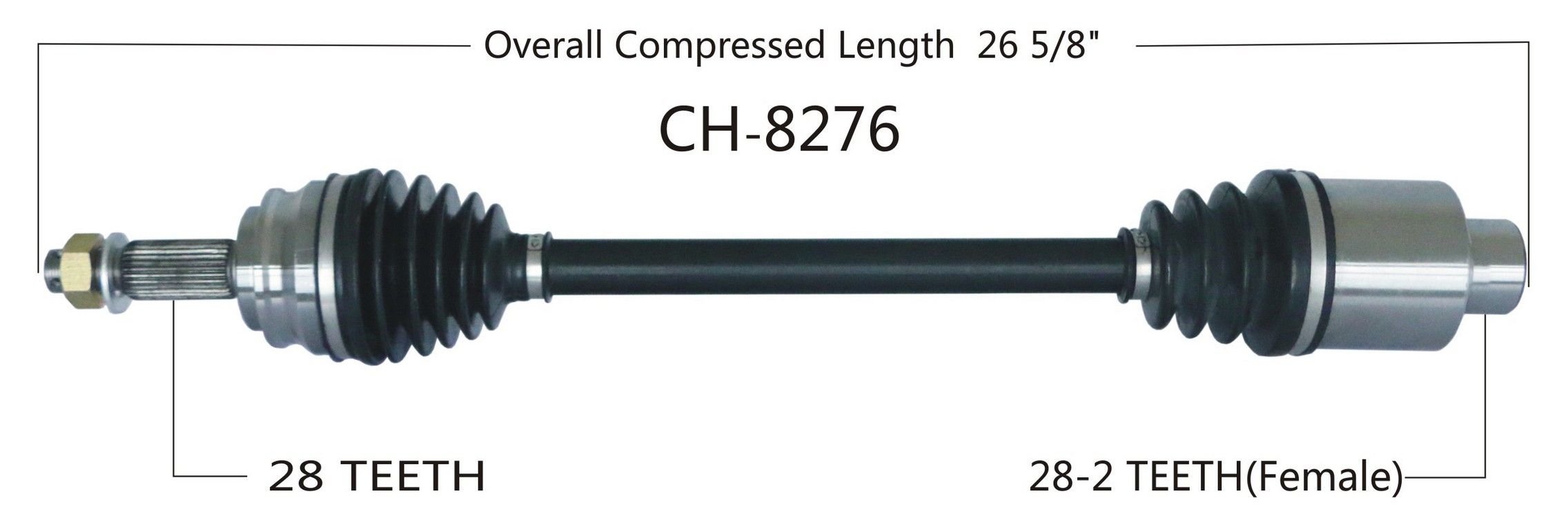 2017, 2016, 2015, 2014 Jeep Compass CV Axle Shaft