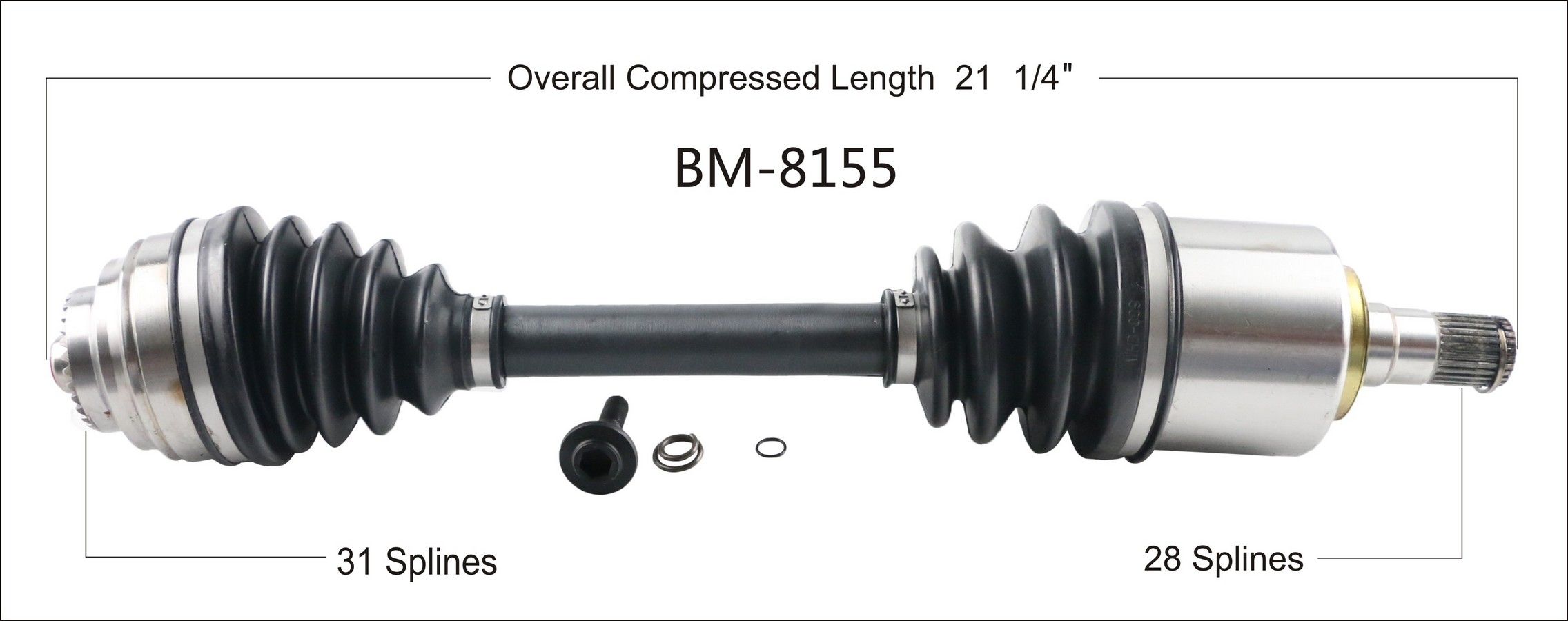 2018, 2017, 2016 Mini Cooper Clubman CV Axle Shaft