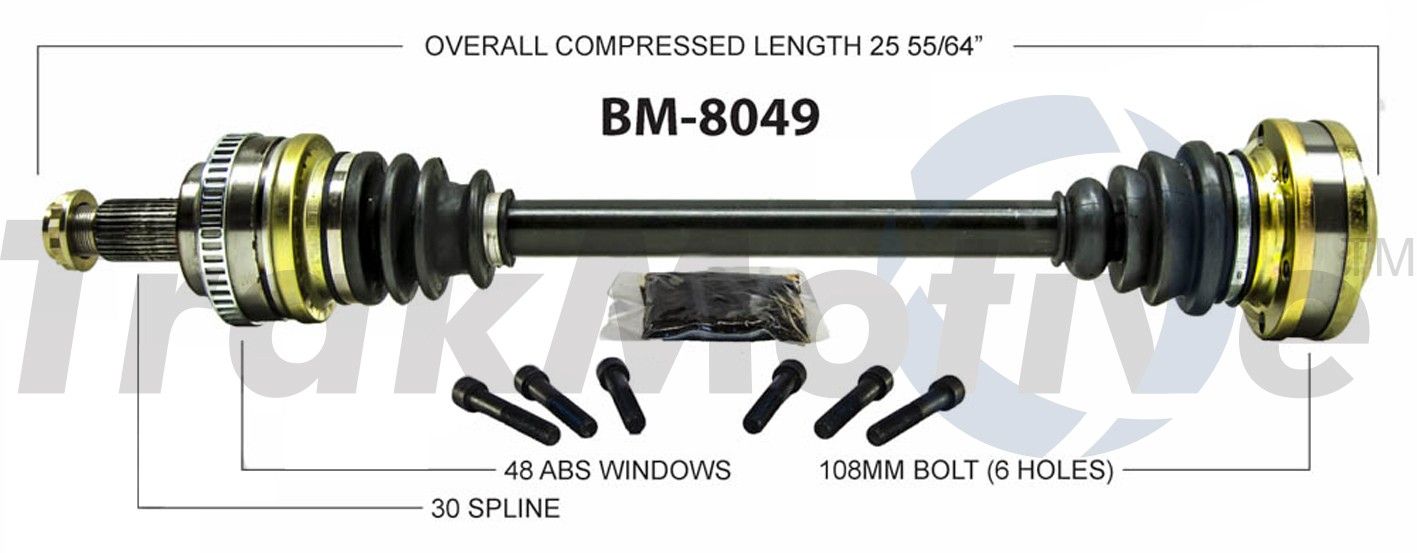 2006-2008 BMW M3 CV Axle Shaft Surtrak Axle