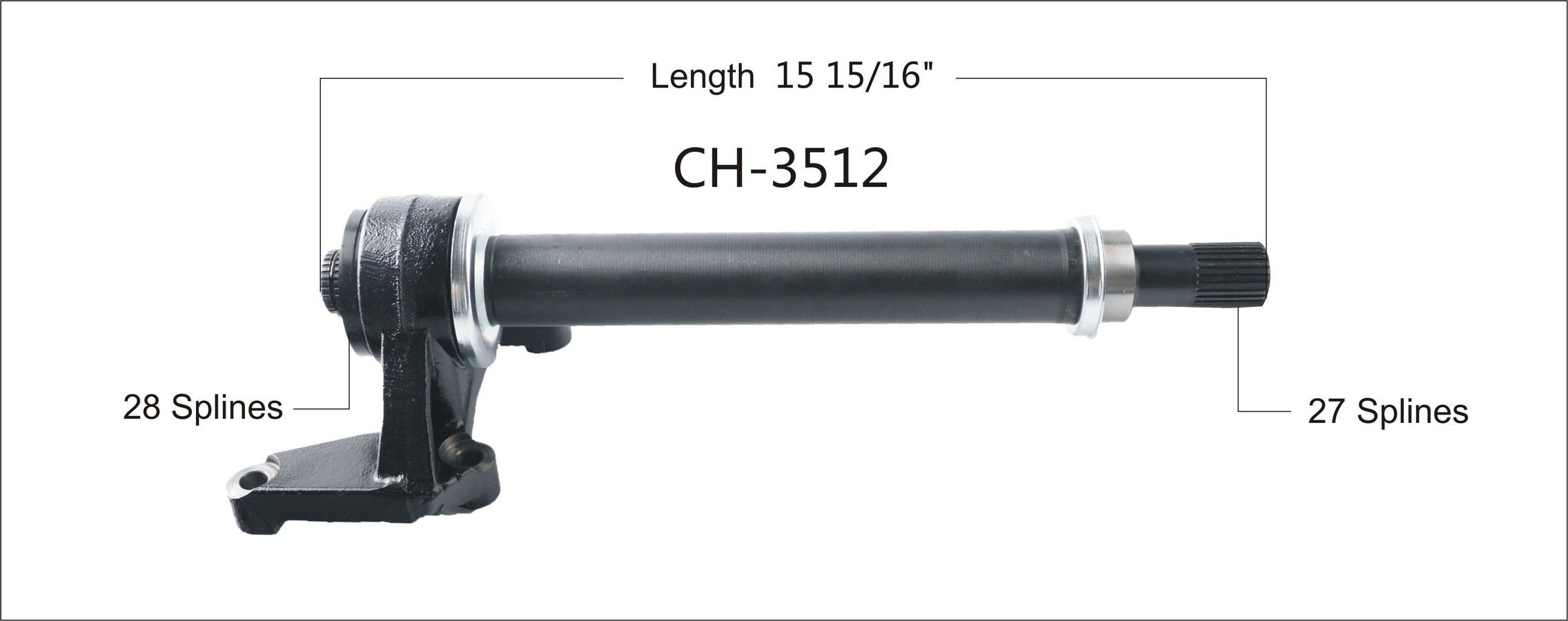 2017, 2016, 2015, 2014, 2013, 2012, 2011, 2010, 2009, 2008, 2007 Jeep Compass CV Intermediate Shaft