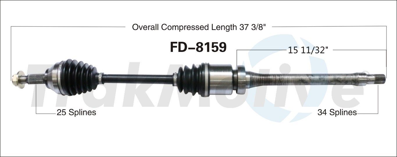 2004, 2003, 2002 Ford Focus CV Axle Shaft