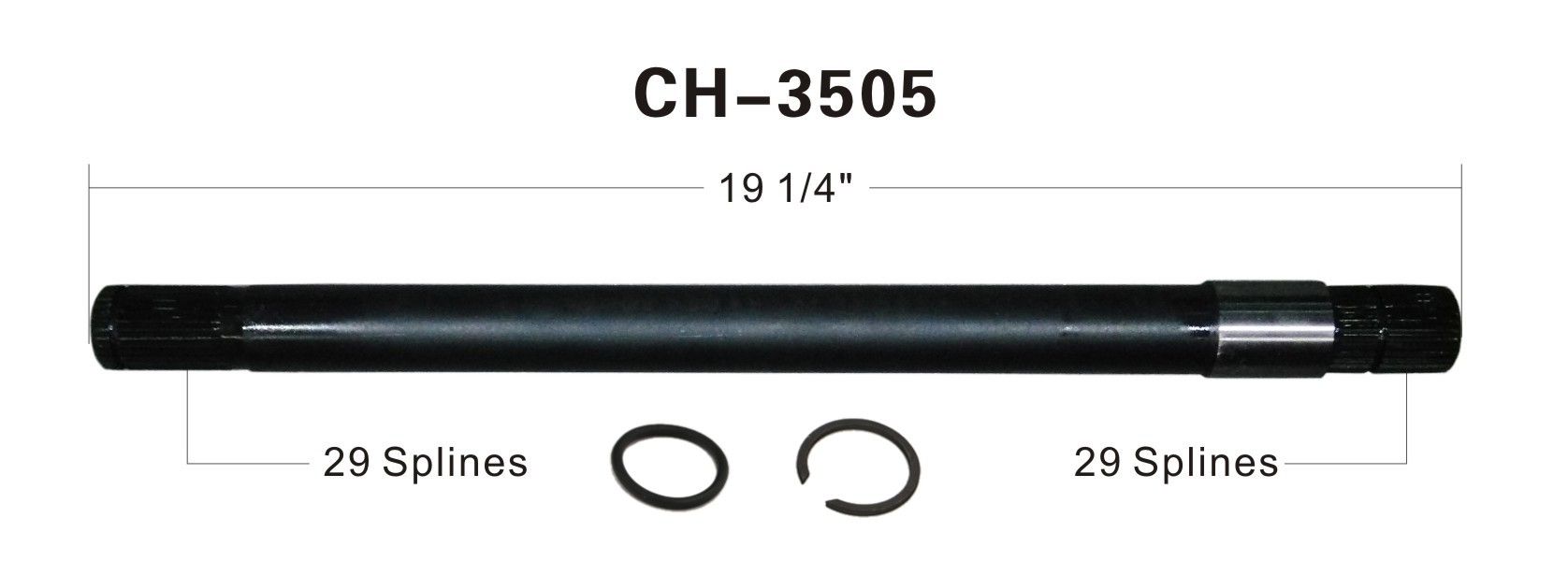 2009, 2008, 2007, 2006, 2005, 2004, 2003, 2002, 2001, 2000 Dodge Durango CV Intermediate Shaft