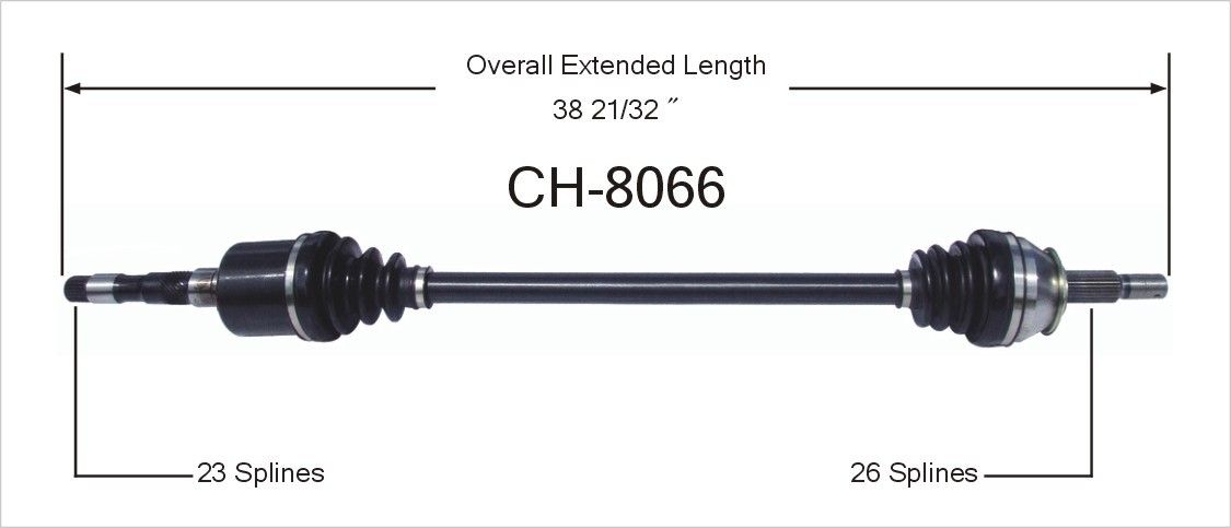 1983 Chrysler E Class Class CV Axle Shaft