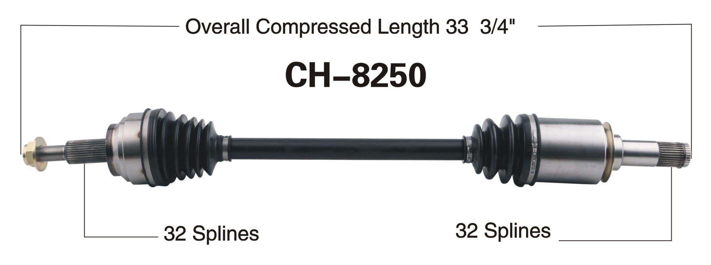 2022, 2021, 2020, 2019, 2018, 2017, 2016, 2015, 2014, 2013, 2012, 2011 Dodge Durango Cherokee CV Axle Shaft