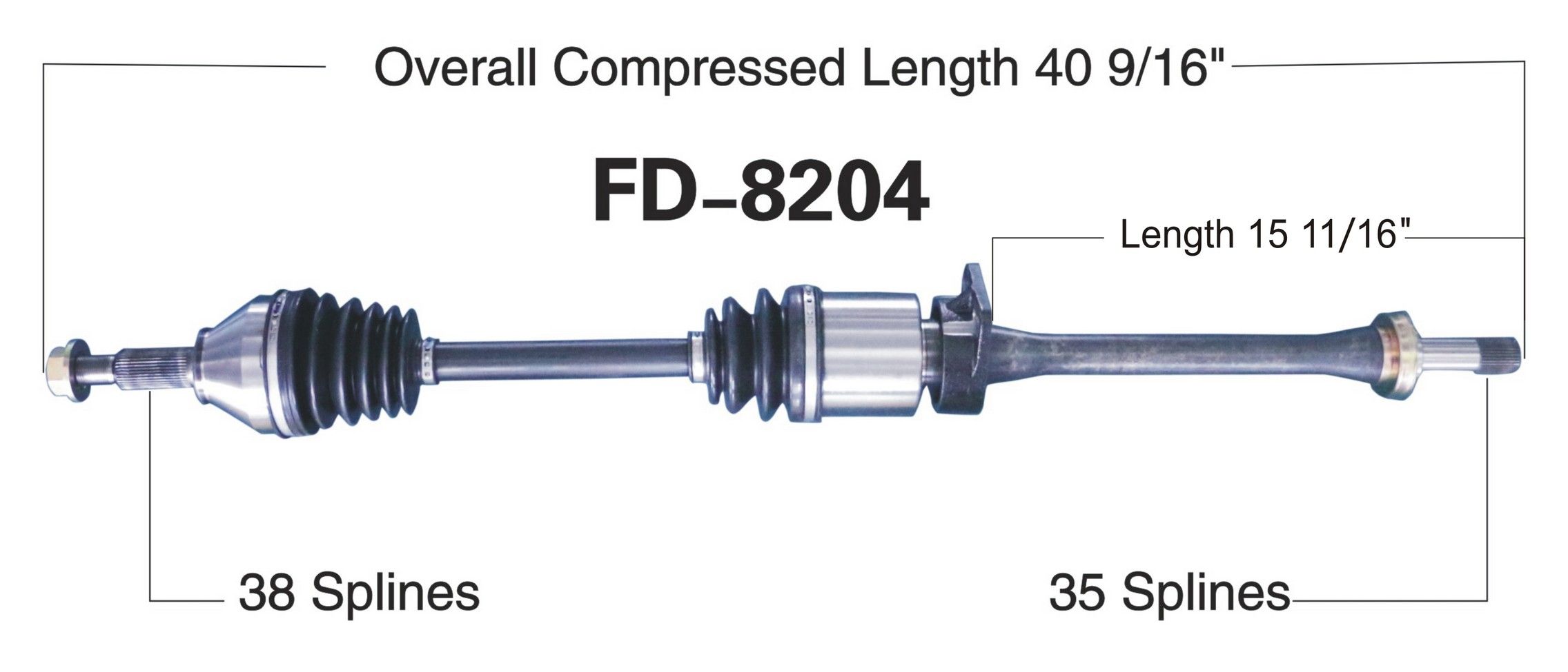2014, 2013, 2012 Ford Explorer CV Axle Shaft