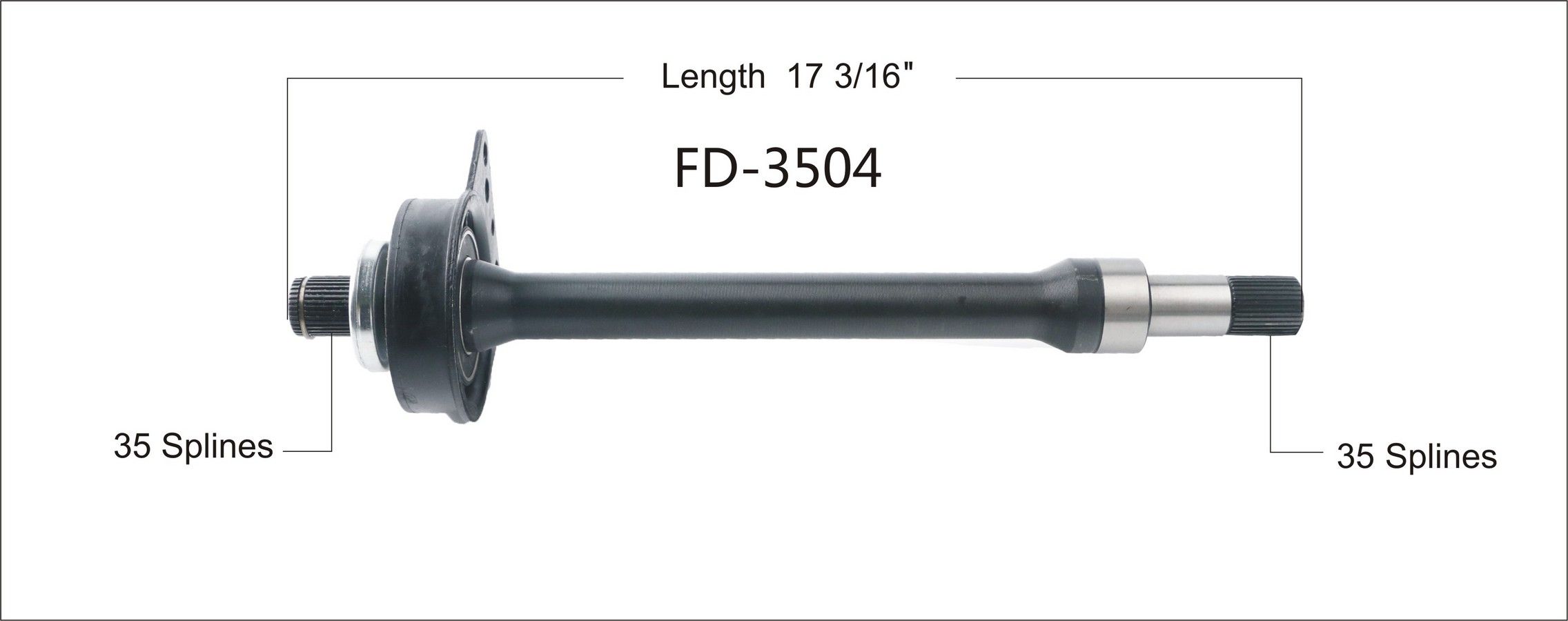 2012, 2011, 2010, 2009, 2008, 2007 Ford Escape CV Intermediate Shaft