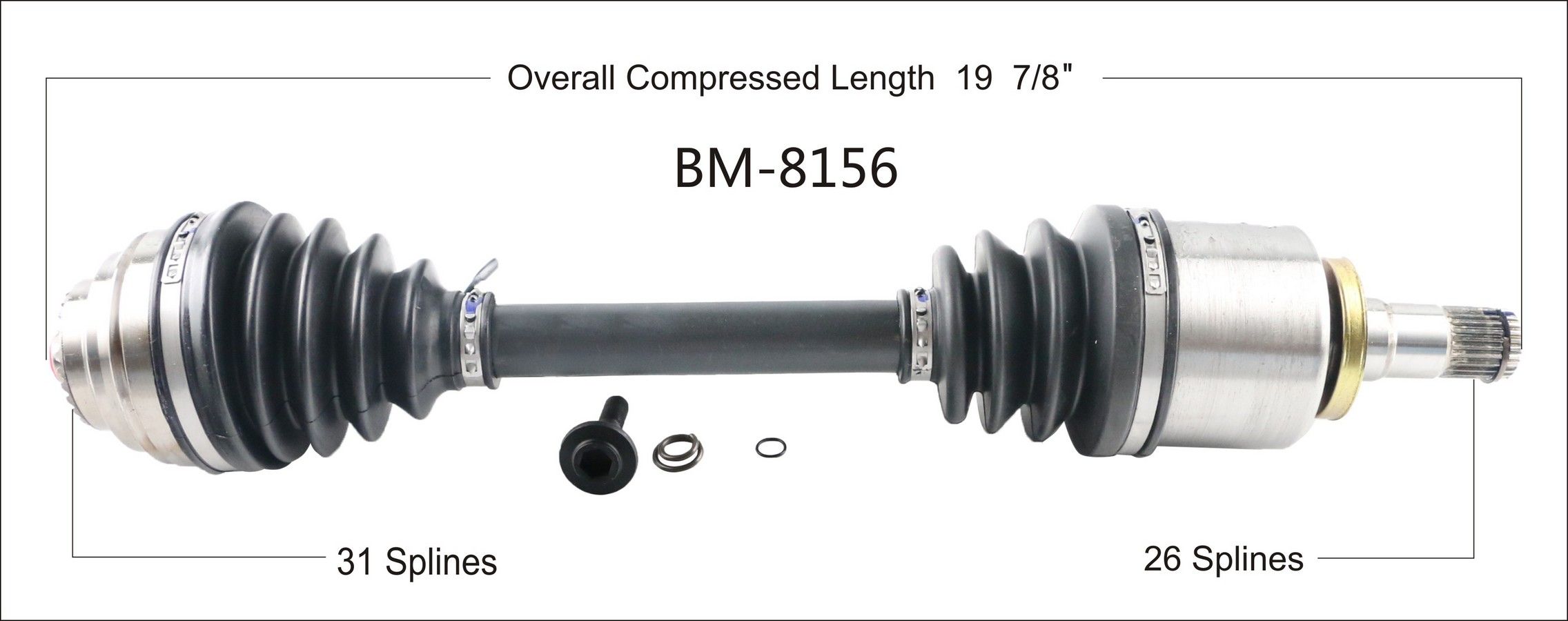 2019, 2018, 2017, 2016, 2015, 2014 Mini Cooper CV Axle Shaft