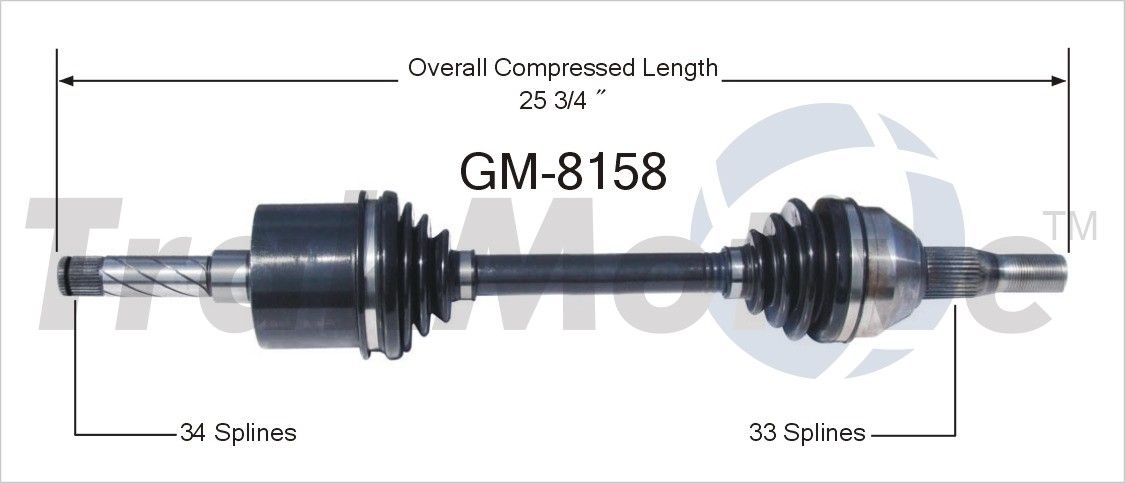 2005, 2004, 2003, 2002, 2001 Pontiac Aztek CV Axle Shaft