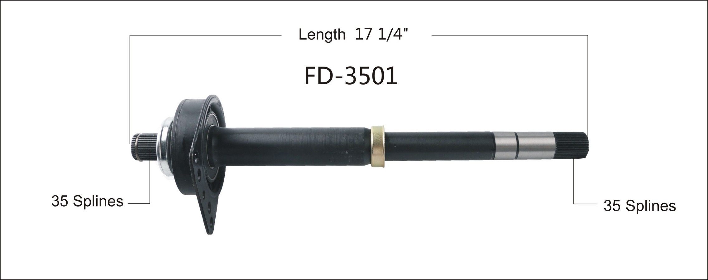 2012, 2011, 2010, 2009, 2008, 2007 Ford Escape CV Intermediate Shaft
