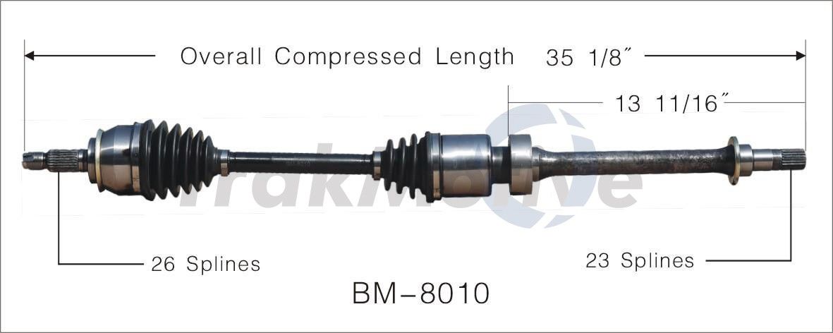 2010, 2009, 2008, 2007, 2006, 2005, 2004, 2003, 2002 Mini Cooper CV Axle Shaft