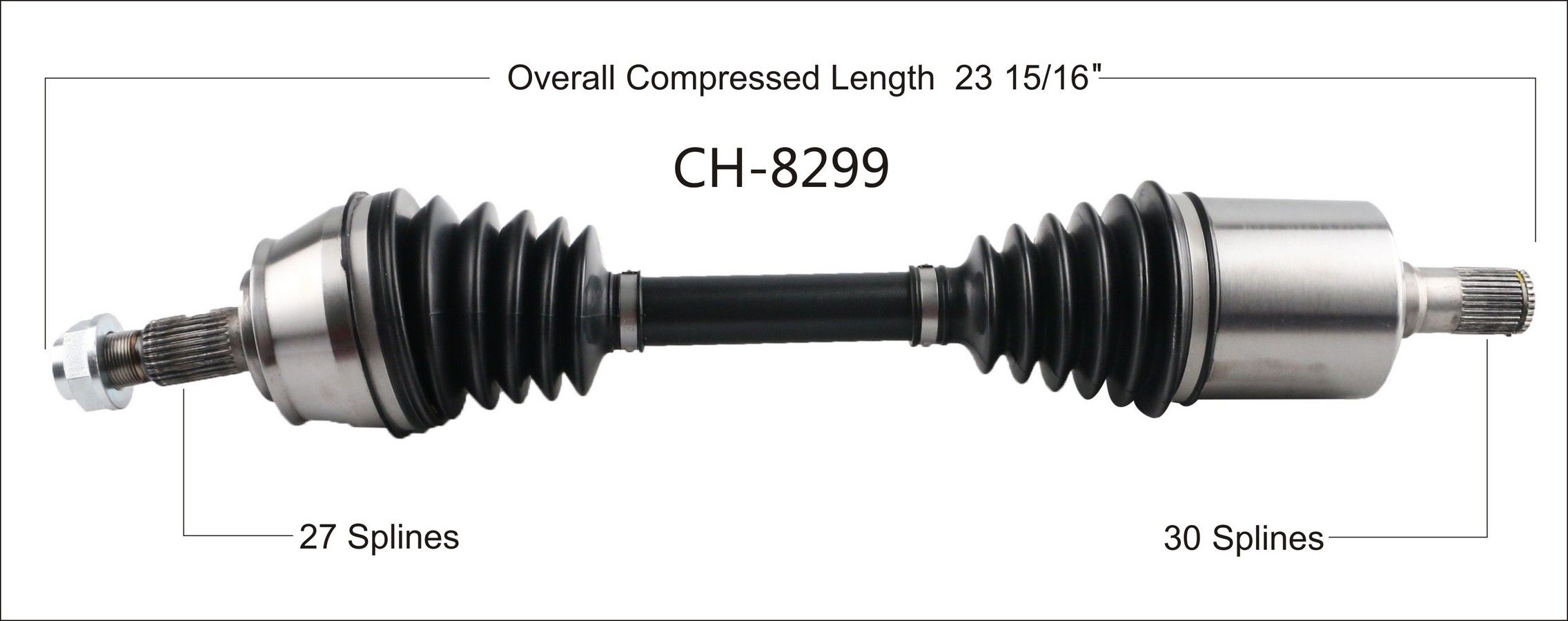 2019, 2018, 2017, 2016, 2015, 2014 Jeep Cherokee CV Axle Shaft