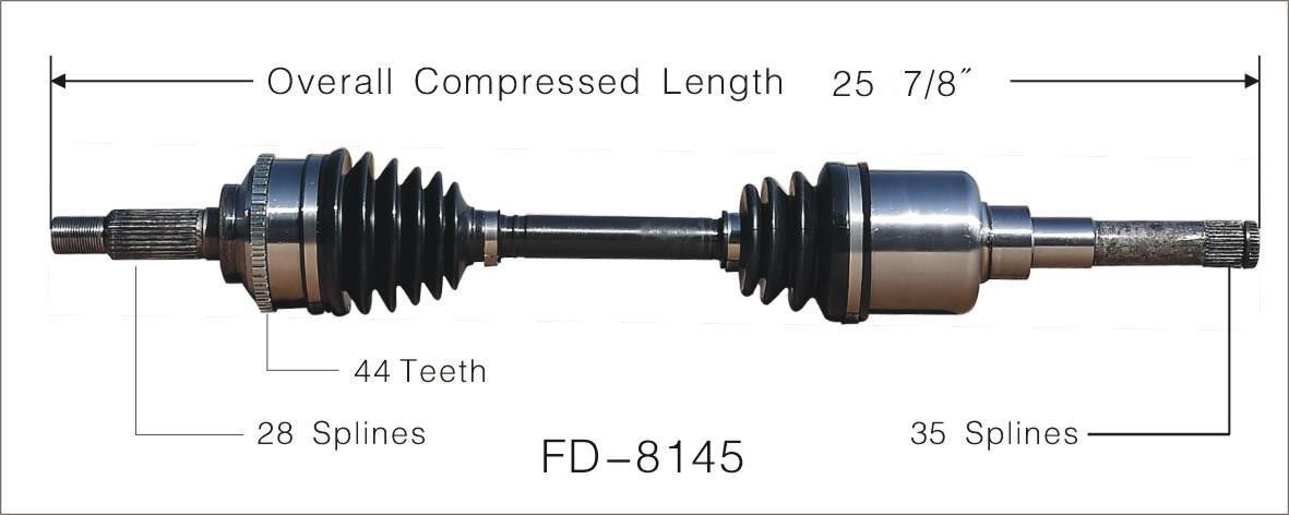 2006, 2005, 2004, 2003, 2002, 2001 Ford Escape CV Axle Shaft