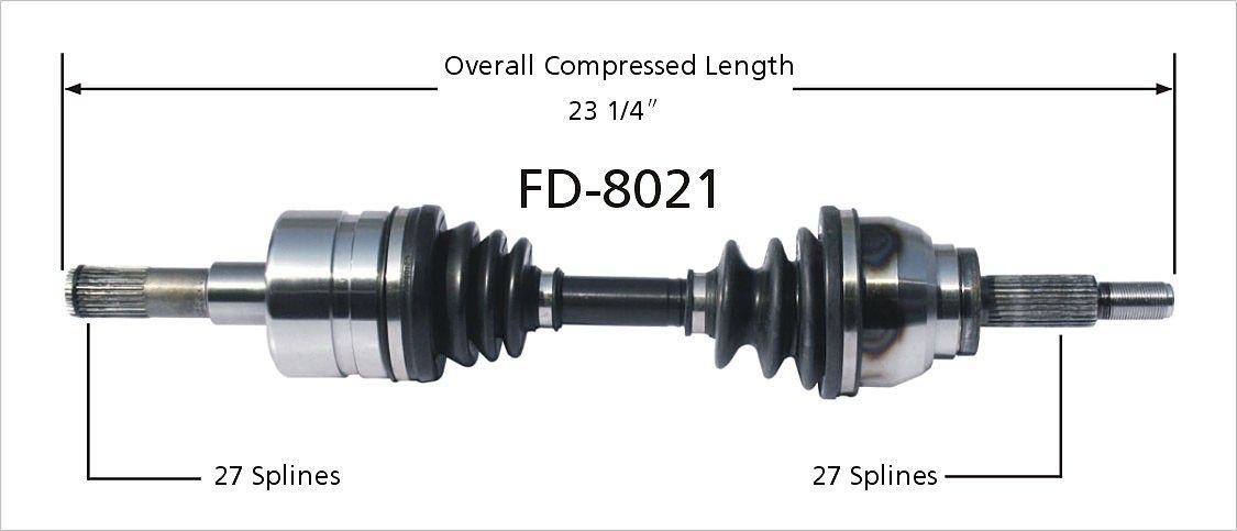 2001, 2000, 1999, 1998, 1997, 1996, 1995 Ford Explorer CV Axle Shaft