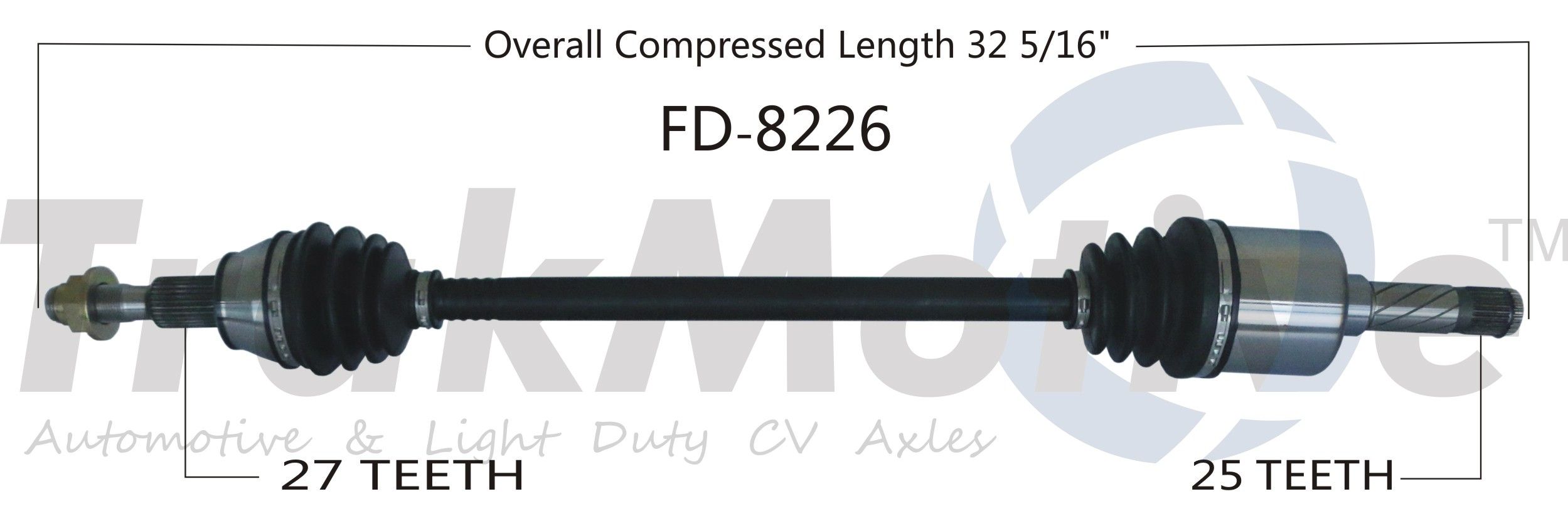 2015, 2014, 2013 Ford Fusion CV Axle Shaft