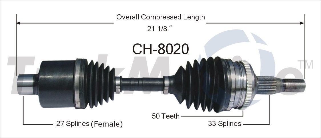 1997, 1996 Dodge Intrepid CV Axle Shaft