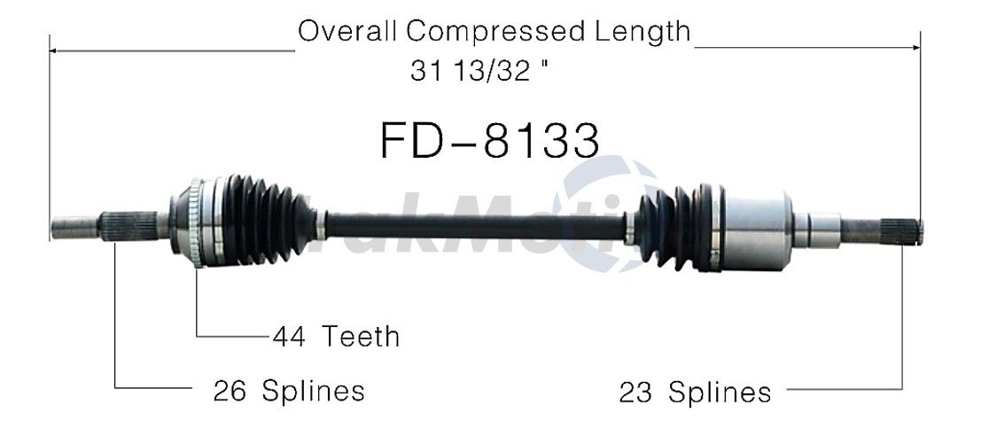2006, 2005, 2004, 2003, 2002, 2001 Mazda Tribute CV Axle Shaft