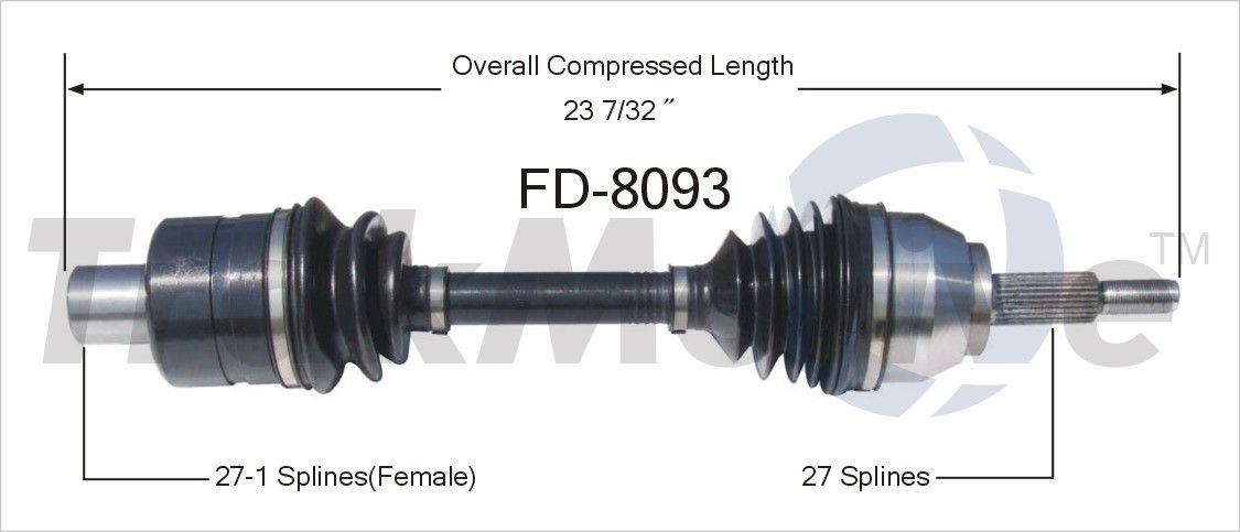 2005, 2004, 2003, 2002 Ford Explorer CV Axle Shaft