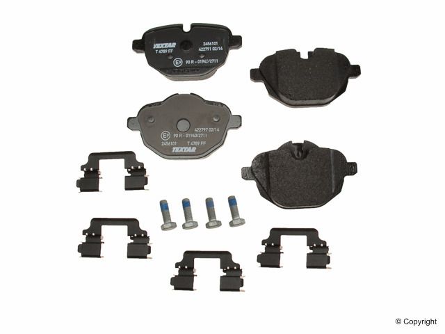 Disc Brake Pad Set - Rear for 2010-2016 BMW 528i (Textar 2456101)