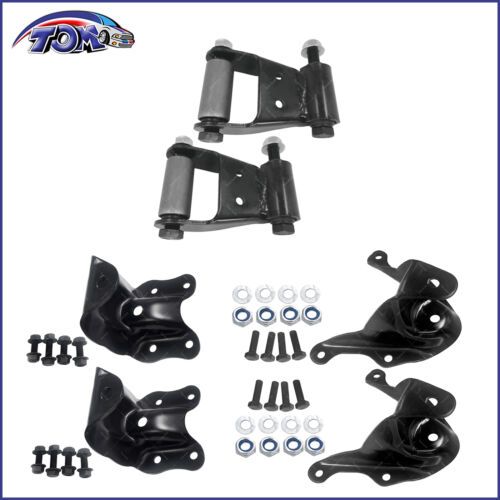 Leaf Spring Shackle and Bracket Kit Suspension Tom Auto Parts