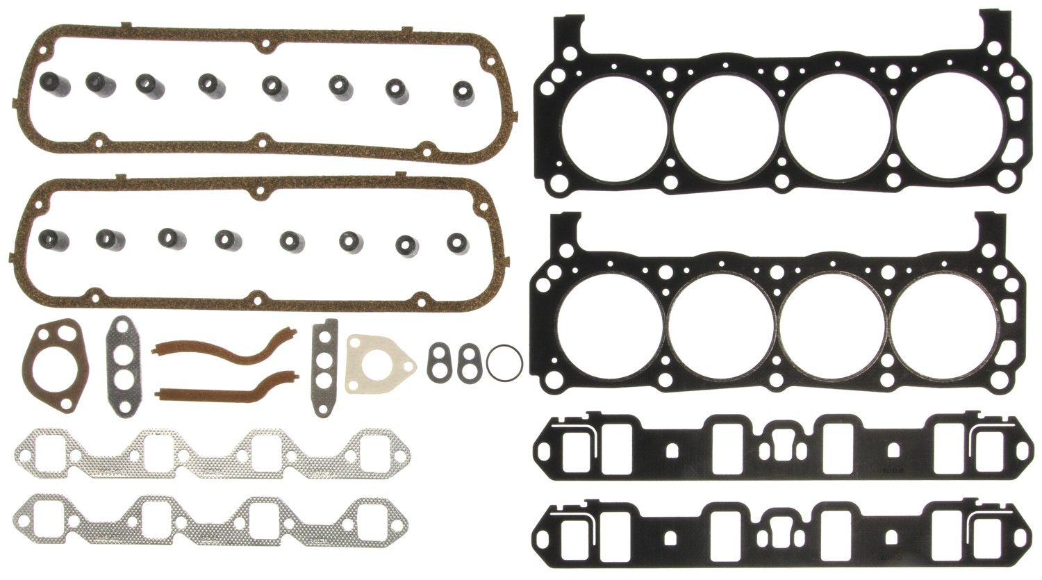1974, 1973, 1972, 1971, 1970, 1969, 1968, 1967, 1966, 1965, 1964 Ford Custom 500 Cobra Engine Cylinder Head Gasket Set